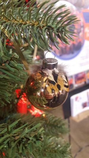 Linn County PF Festival of Trees decorated tree.  Proceeds of the silent auction go towards non profit organizations supported by the Local JayCees.  Thanks to the Corridor Clay Crushers College Trap team with student athletes from Mt Mercy University and Kirkwood Community College.